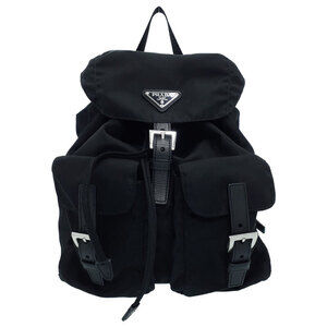 Prada two pocket Backpack Black